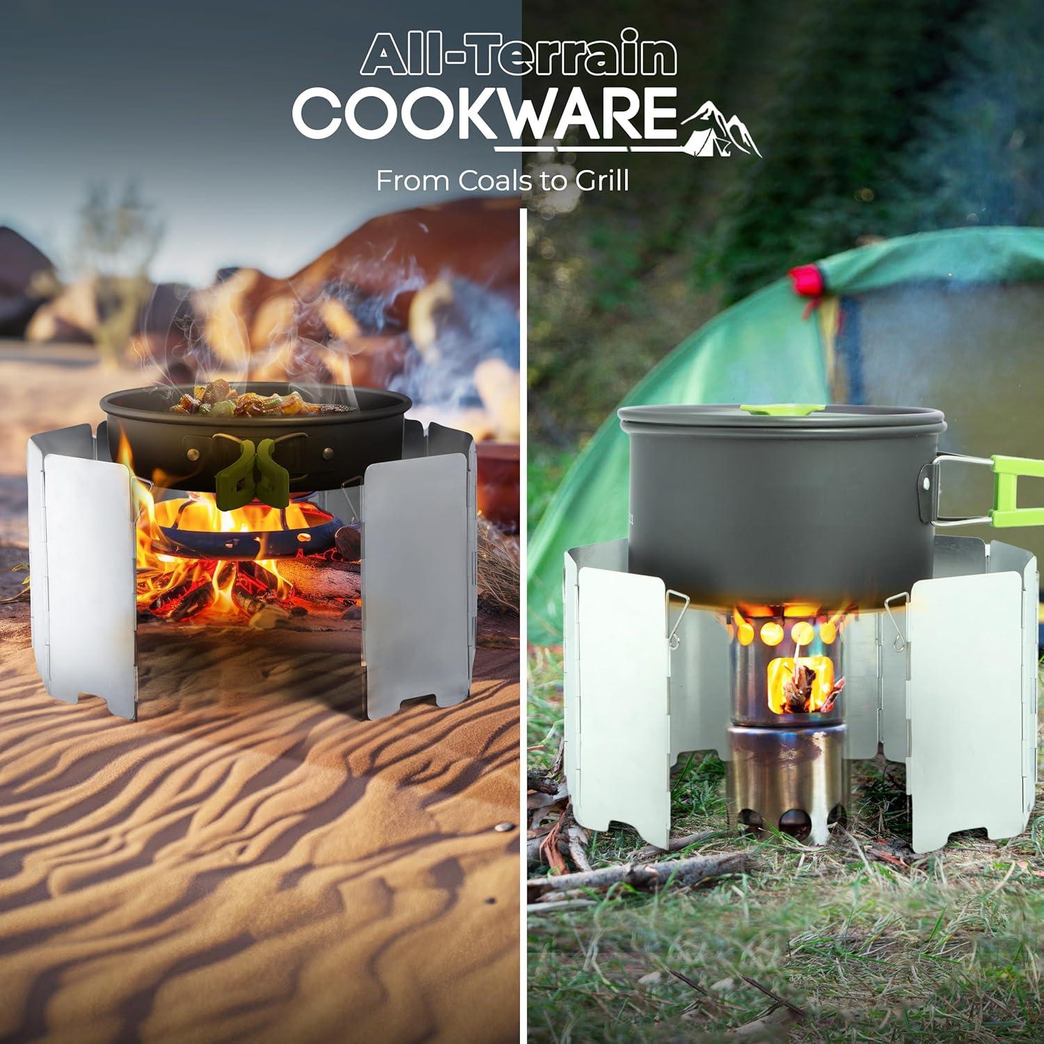 Juego de Utensilios de Cocina para Camping FORTITUDE21 19 Piezas