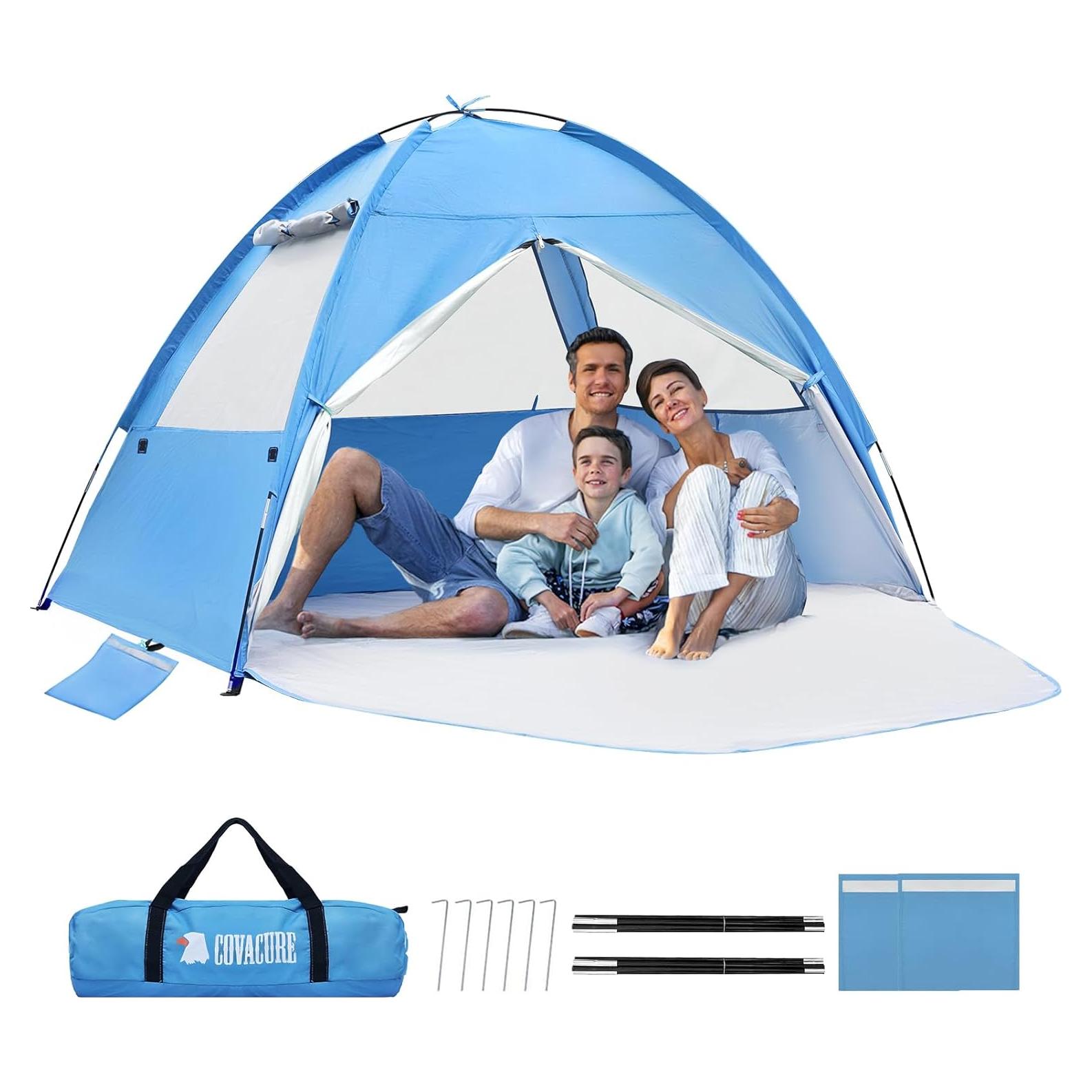 Carpa de Playa COVACURE BBT-01 para 3-4 Personas, UV 50+