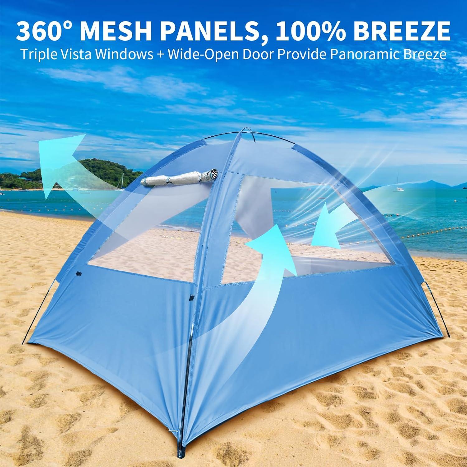 Carpa de Playa COVACURE BBT-01 para 3-4 Personas, UV 50+