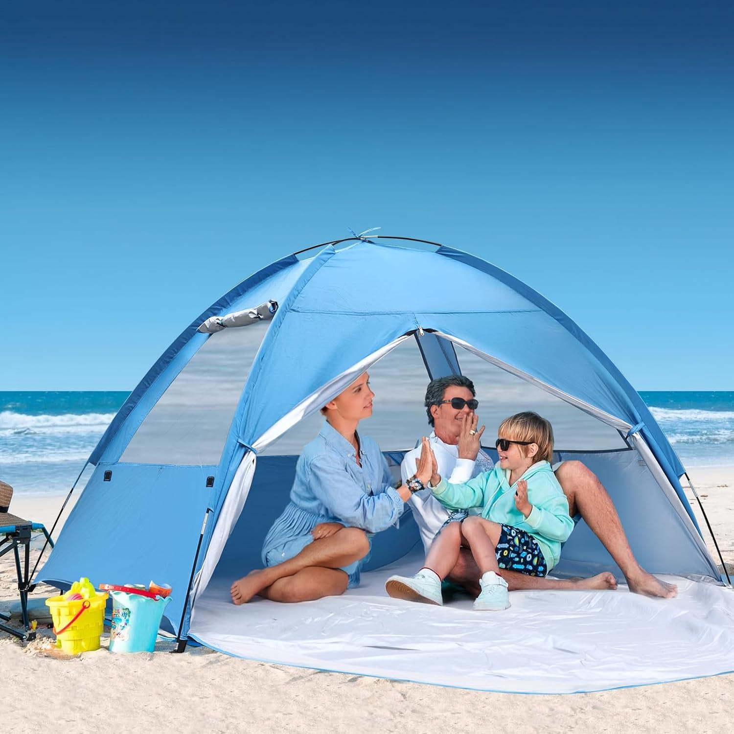 Carpa de Playa COVACURE BBT-01 para 3-4 Personas, UV 50+