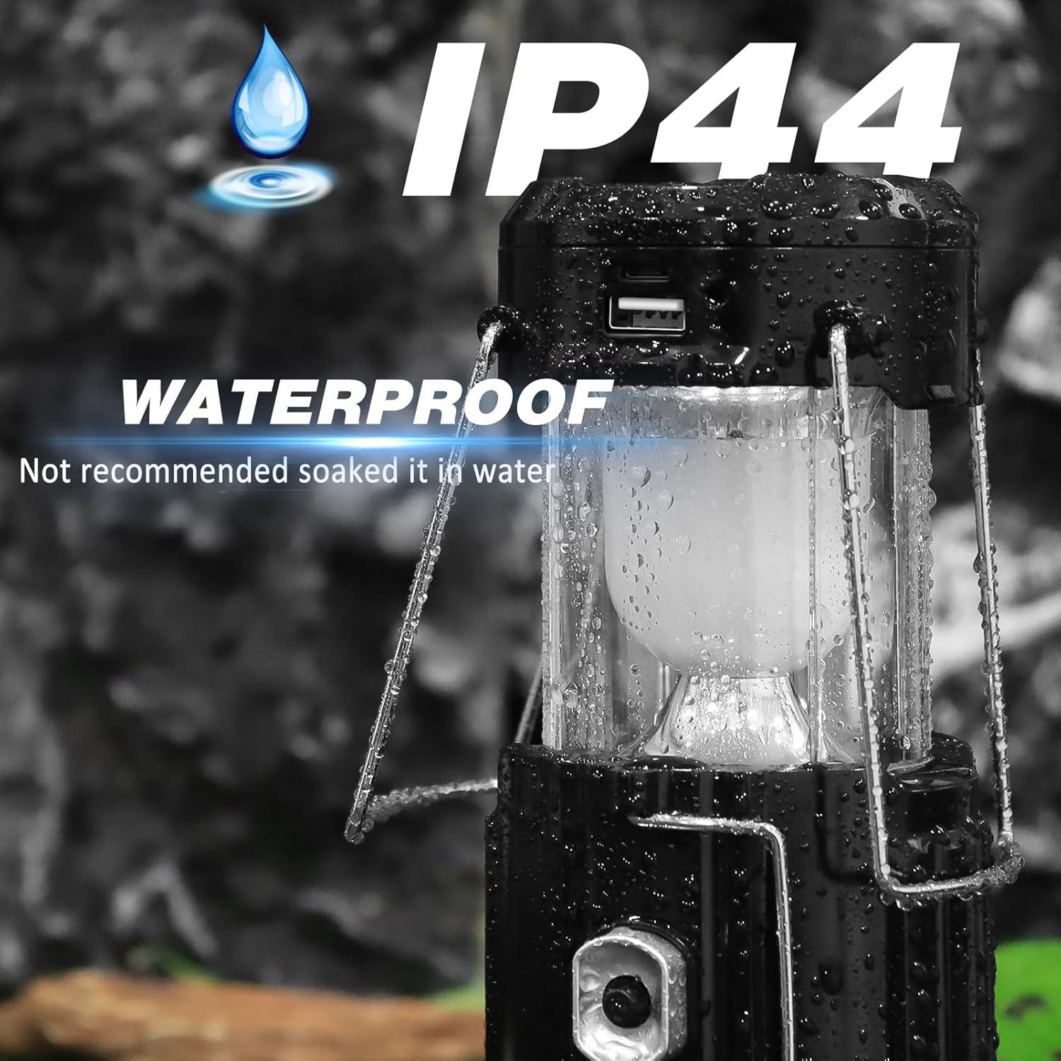 Ventilador Solar y Linterna Plegable DIBMS 1500mAh 2 en 1