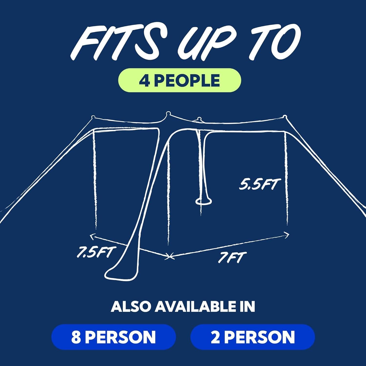 Tienda de Playa SUN NINJA UPF50+ 1.52x1.52m - Sombra Portátil