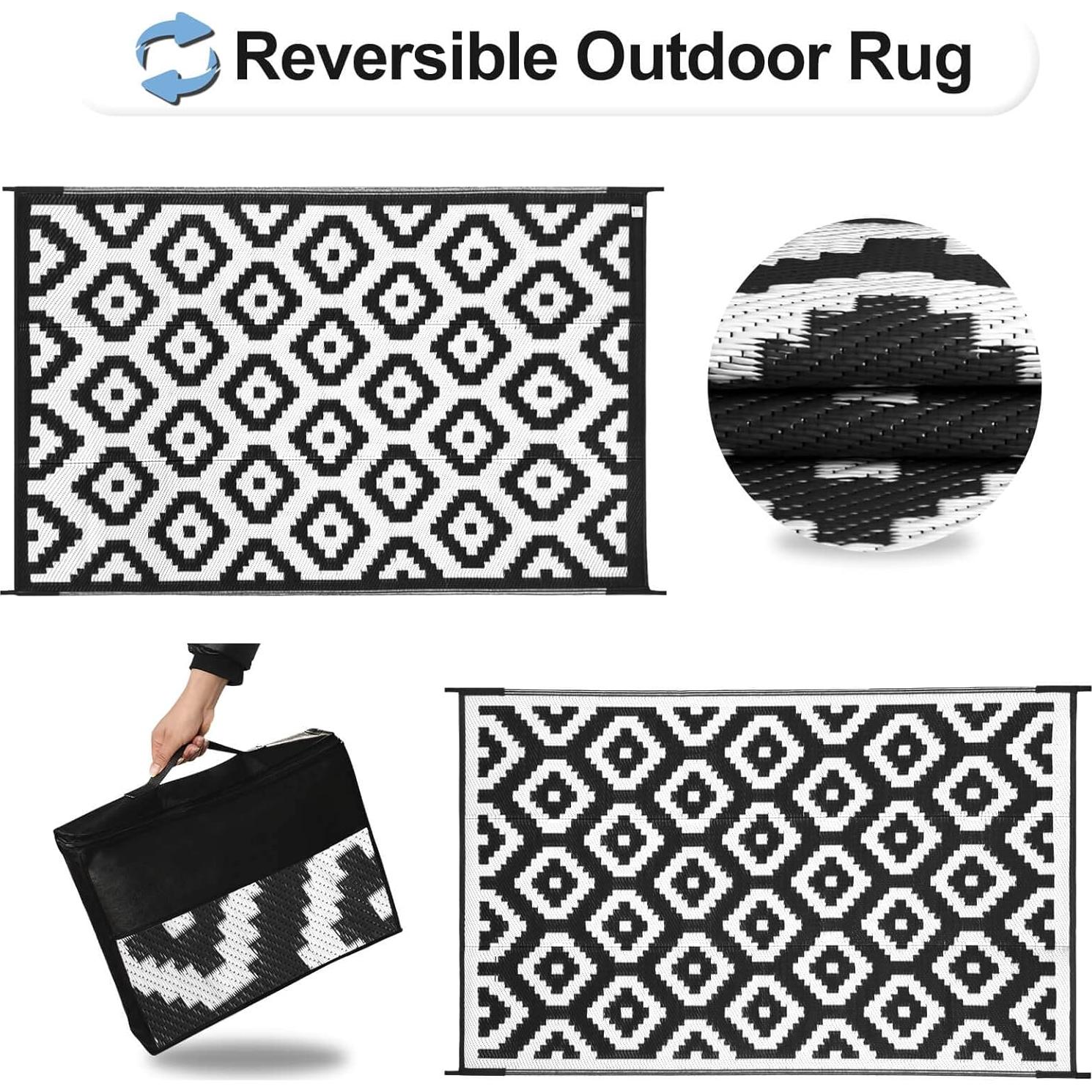 Alfombra Exterior Reversible OutdoorLines 2.74x3.66m Marroquí