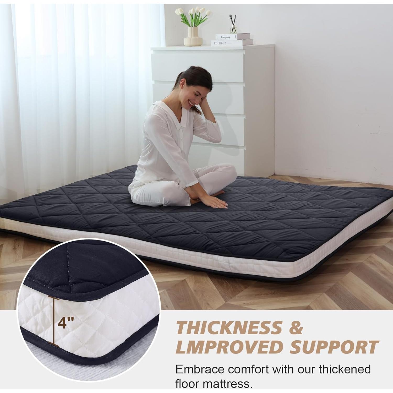 Colchón Futón Completo MEULBATY Plegable Espuma Viscoelástica