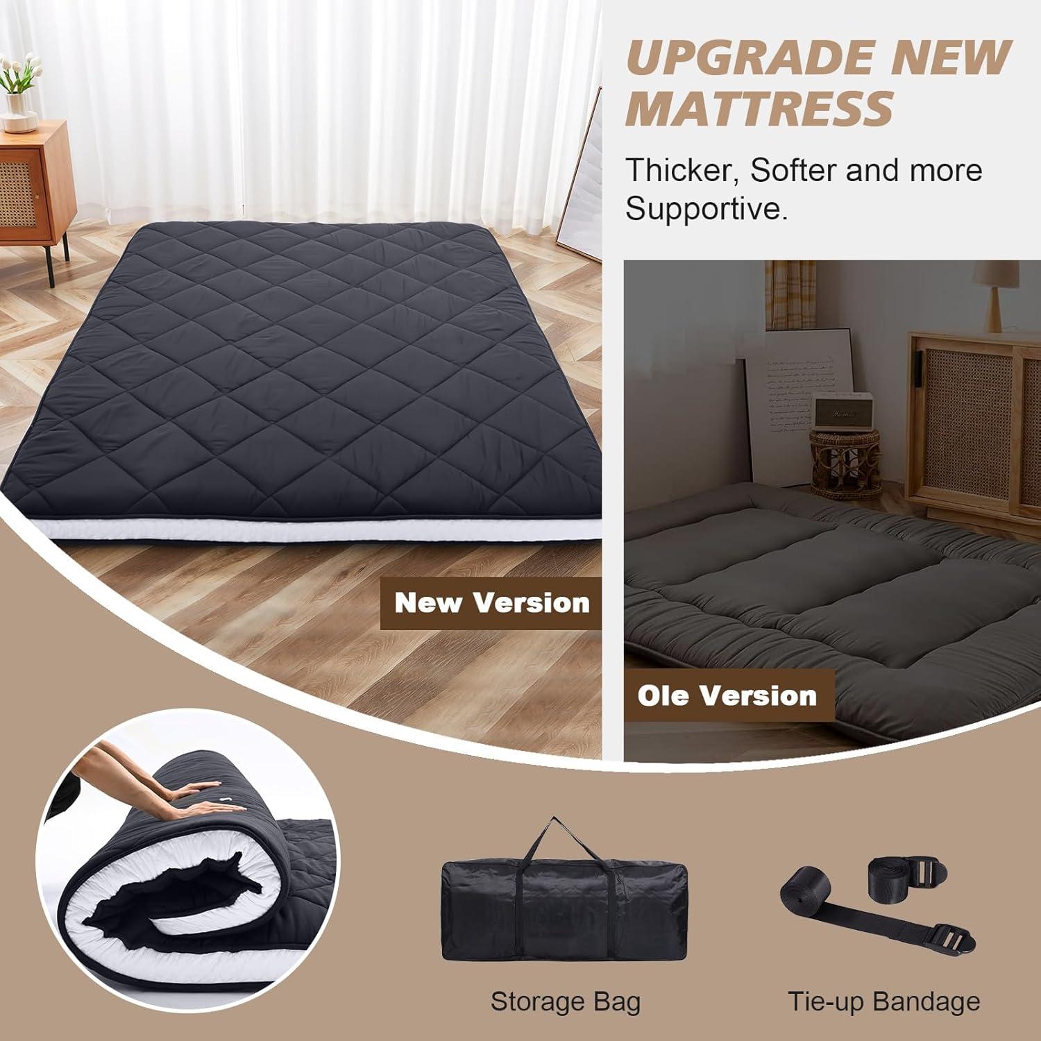 Colchón Futón Completo MEULBATY Plegable Espuma Viscoelástica