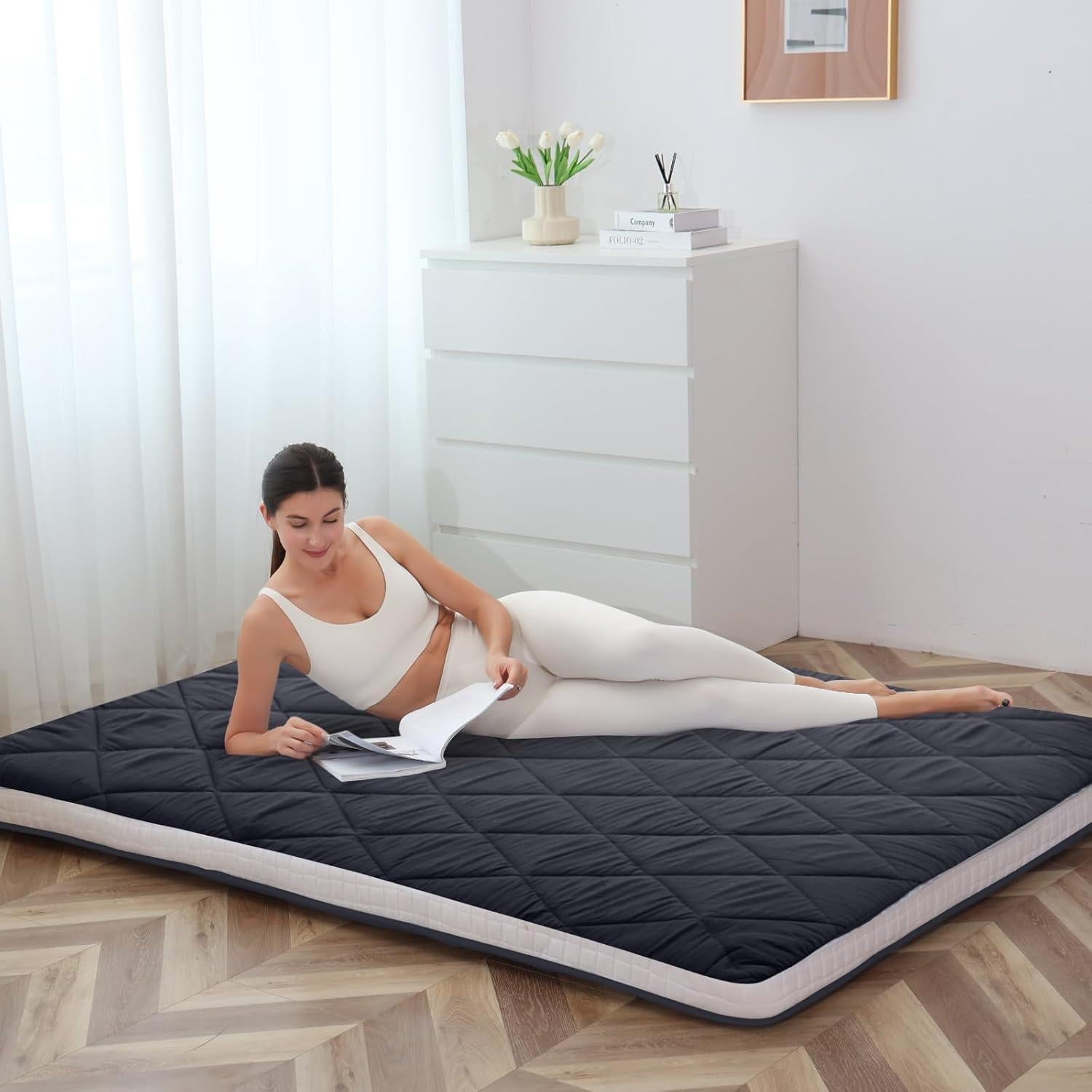 Colchón Futón Completo MEULBATY Plegable Espuma Viscoelástica