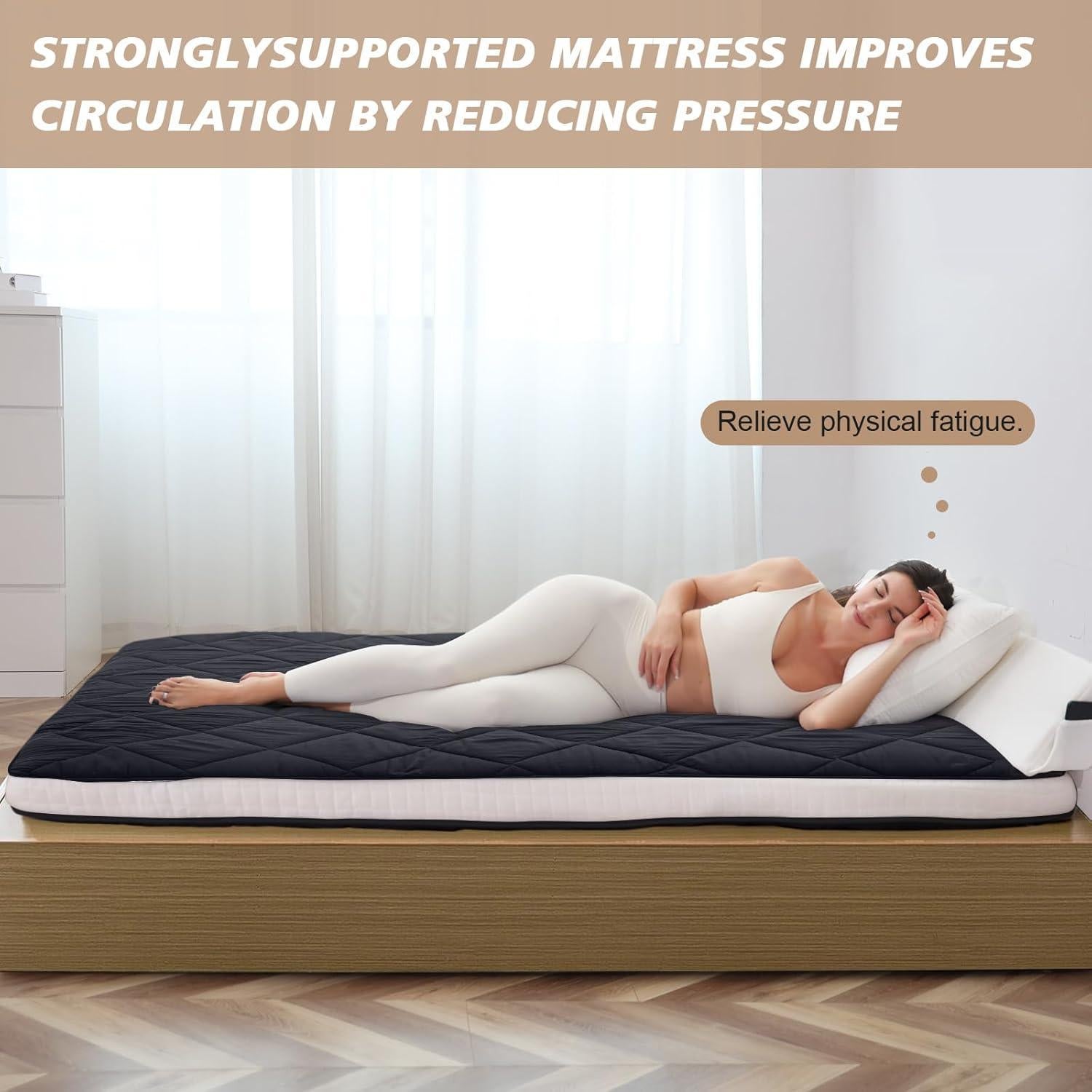 Colchón Futón Completo MEULBATY Plegable Espuma Viscoelástica