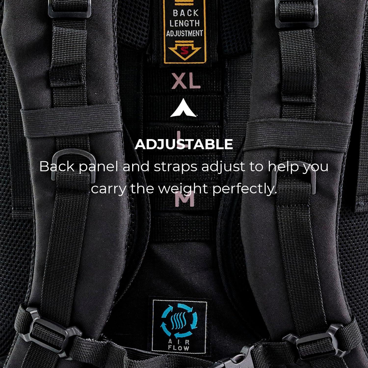 Mochila TETON Explorer 85L para Senderismo y Camping Negra