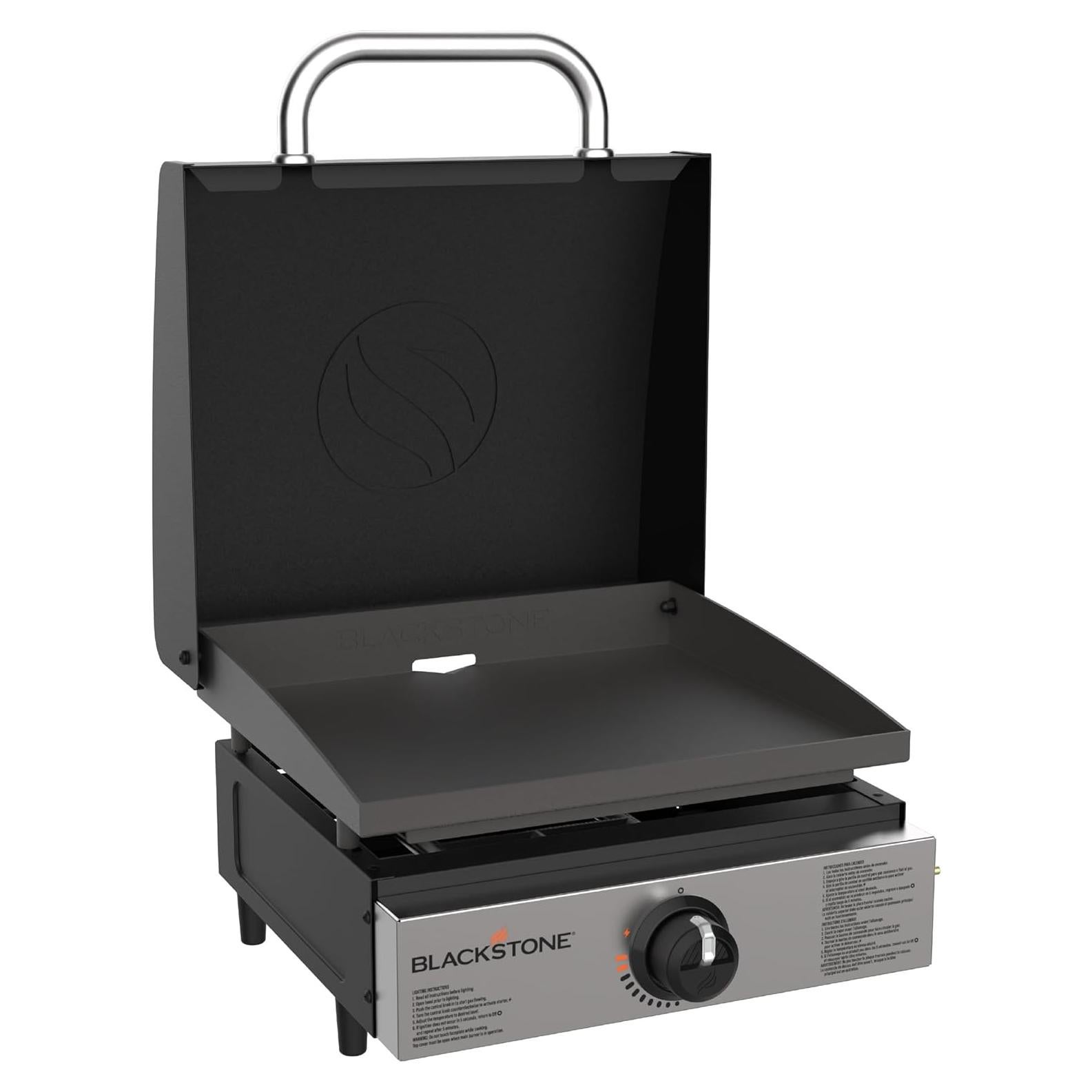 Plancha Portátil Blackstone 1814 de Gas Propano 17" Acero Inoxidable