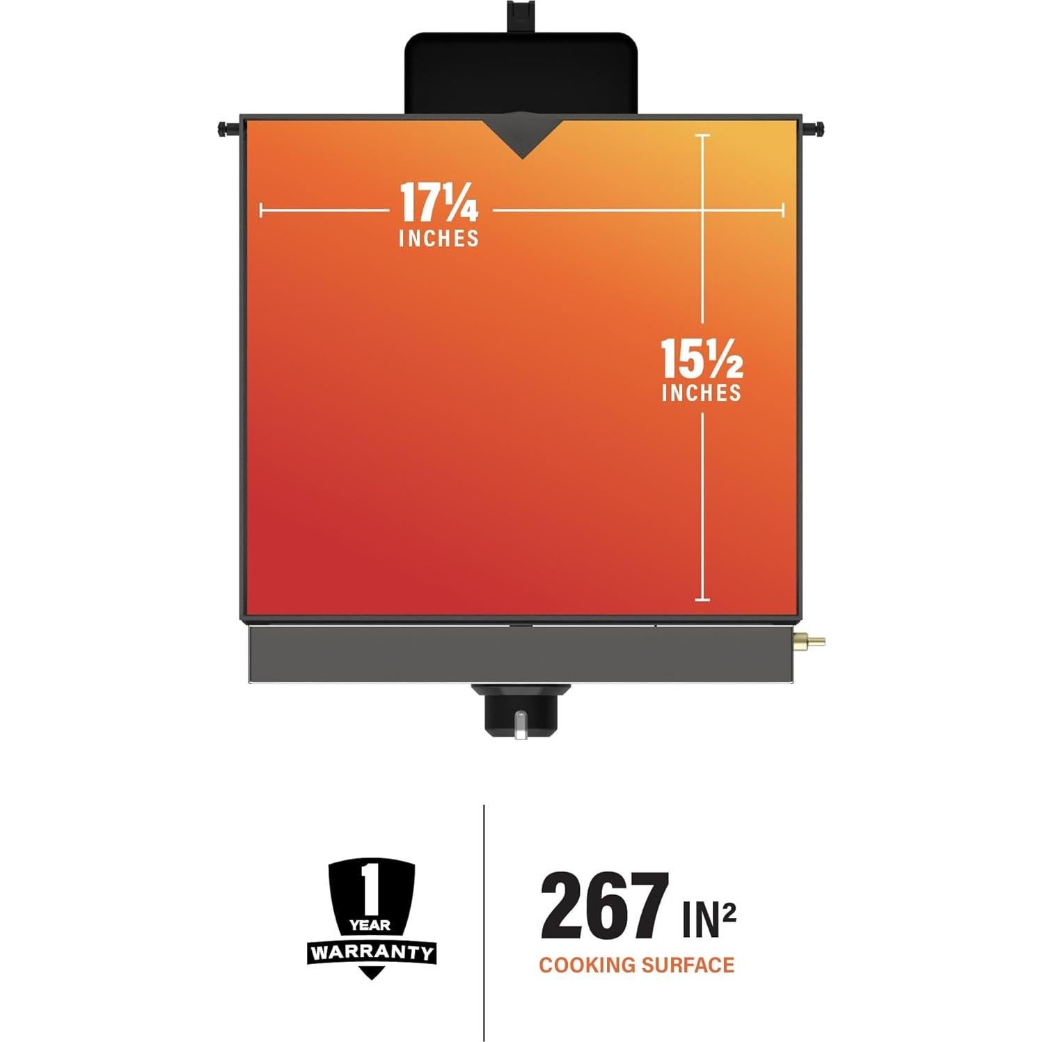 Plancha Portátil Blackstone 1814 de Gas Propano 17" Acero Inoxidable