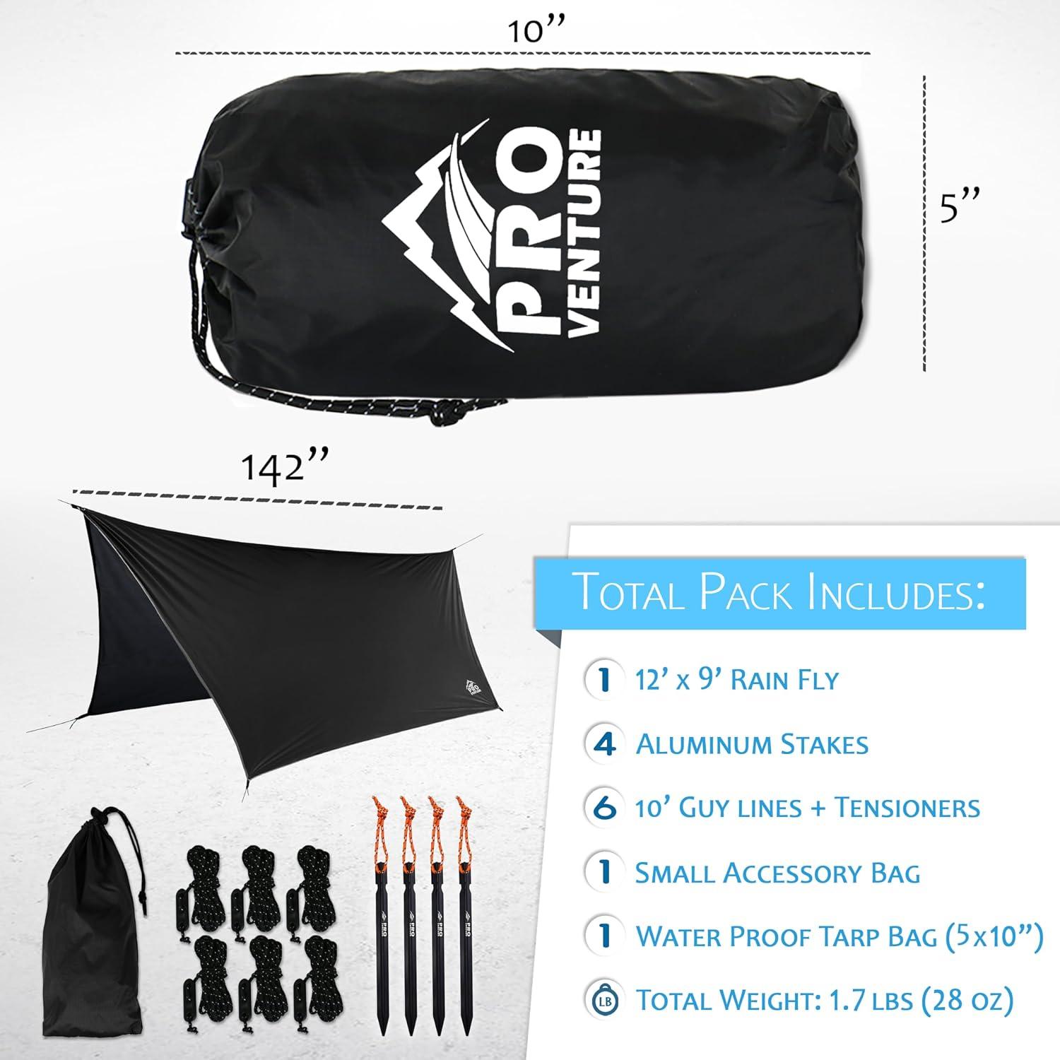 Funda de Lluvia Pro Venture 3.66x2.74m Impermeable Nylon