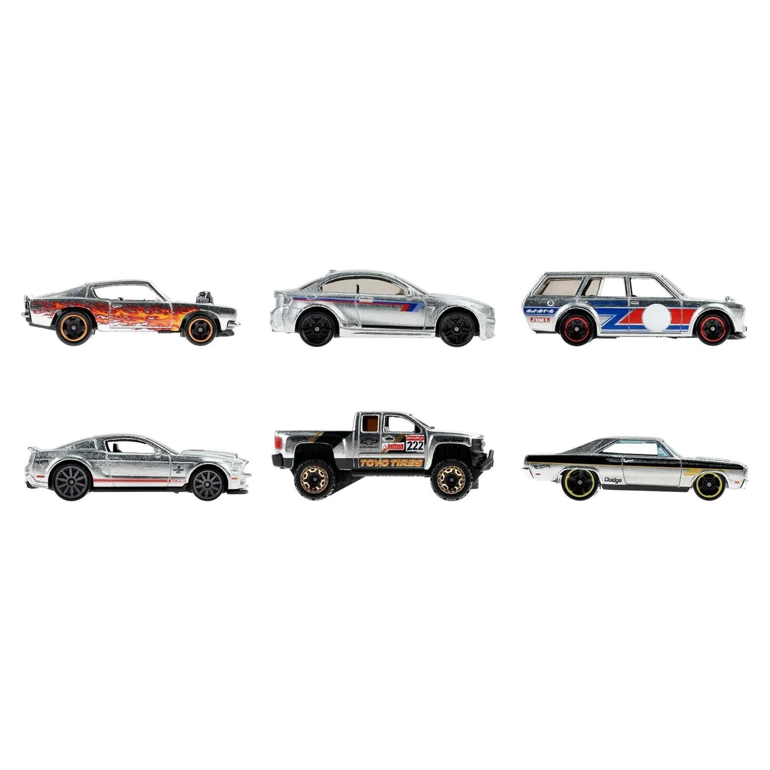 Multipack 6 Autos Hot Wheels Zamac 1:64 Decoraciones Auténticas