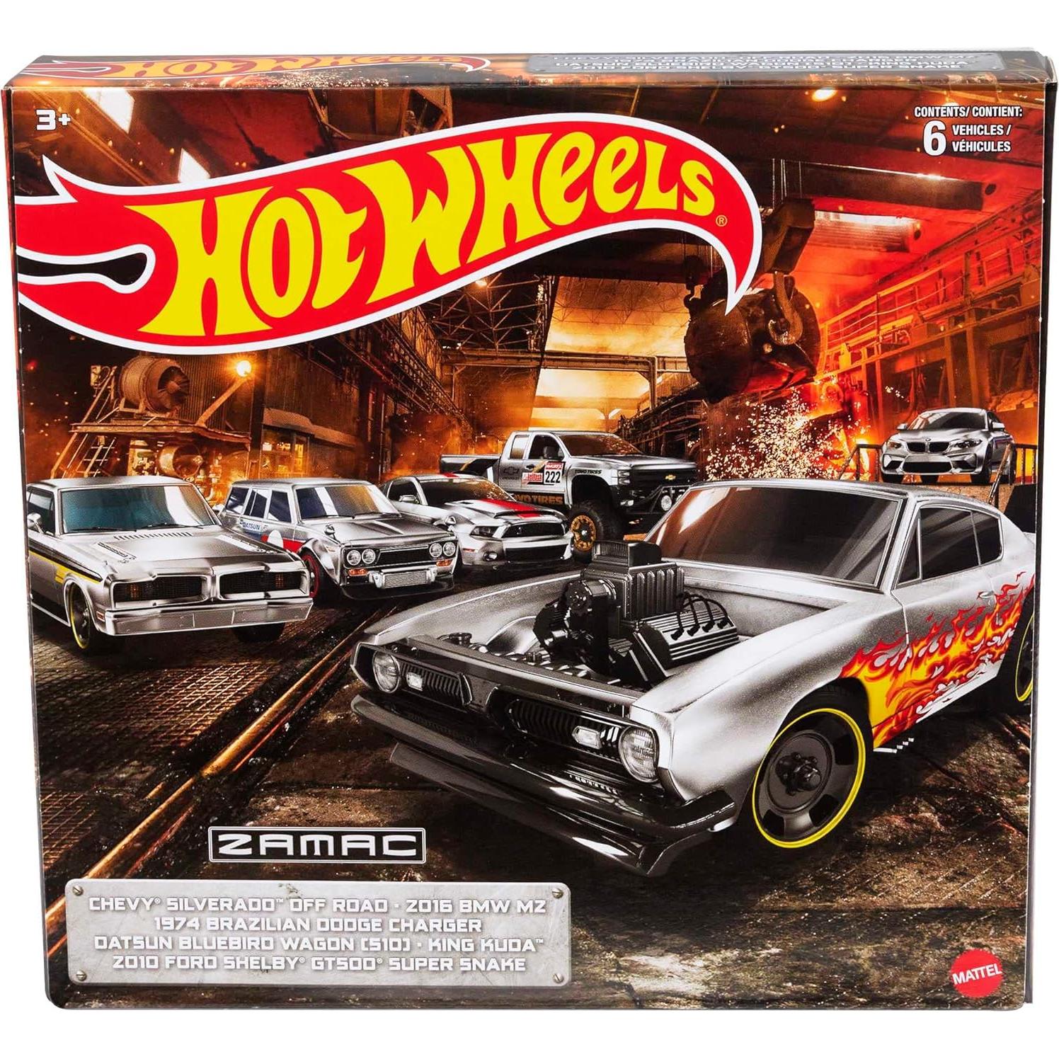 Multipack 6 Autos Hot Wheels Zamac 1:64 Decoraciones Auténticas