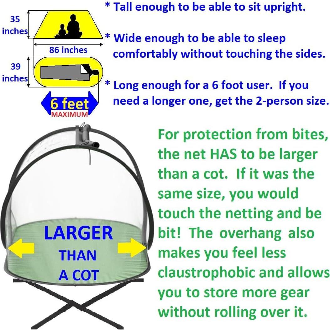 Carpa de Pantalla Instantánea SANSBUG SB-1P-TF-GT para Camping