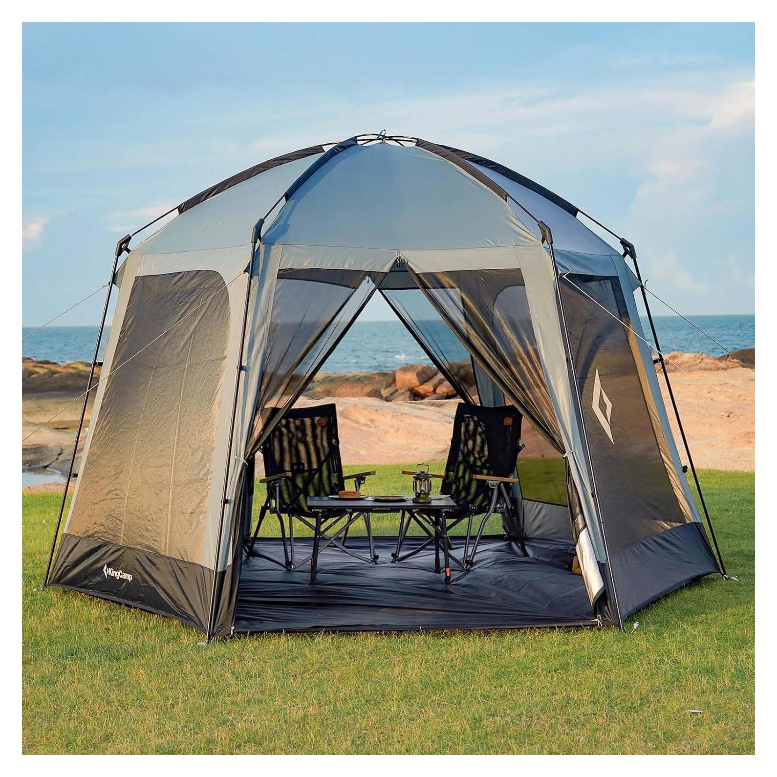 Carpa de Pantalla KingCamp 3.66m x 3.66m para 6-8 Personas