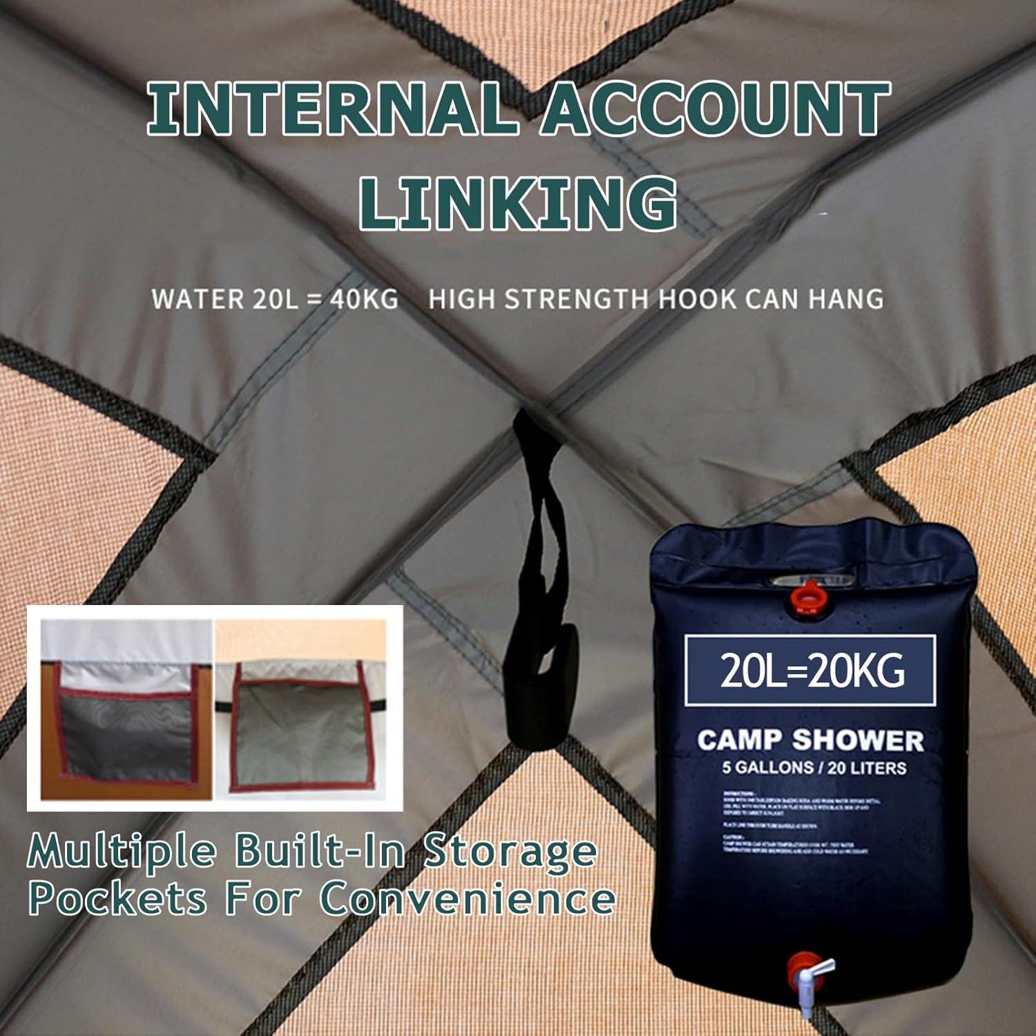 Carpa de Camping Sanheshun 160x160x240cm Impermeable Ducha