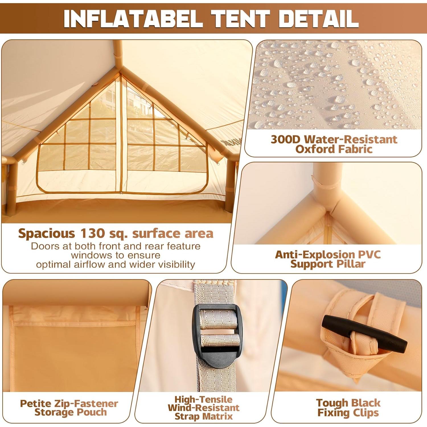 Tienda Inflable Loninak 6 Personas 6.1 m² Impermeable