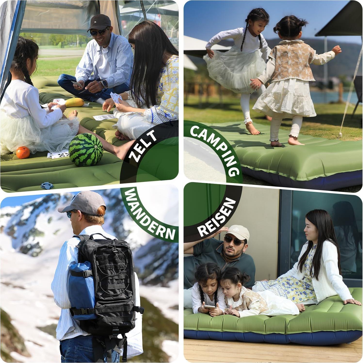 Colchoneta de Camping Myxslop 12 cm Gruesa Inflable con Almohada