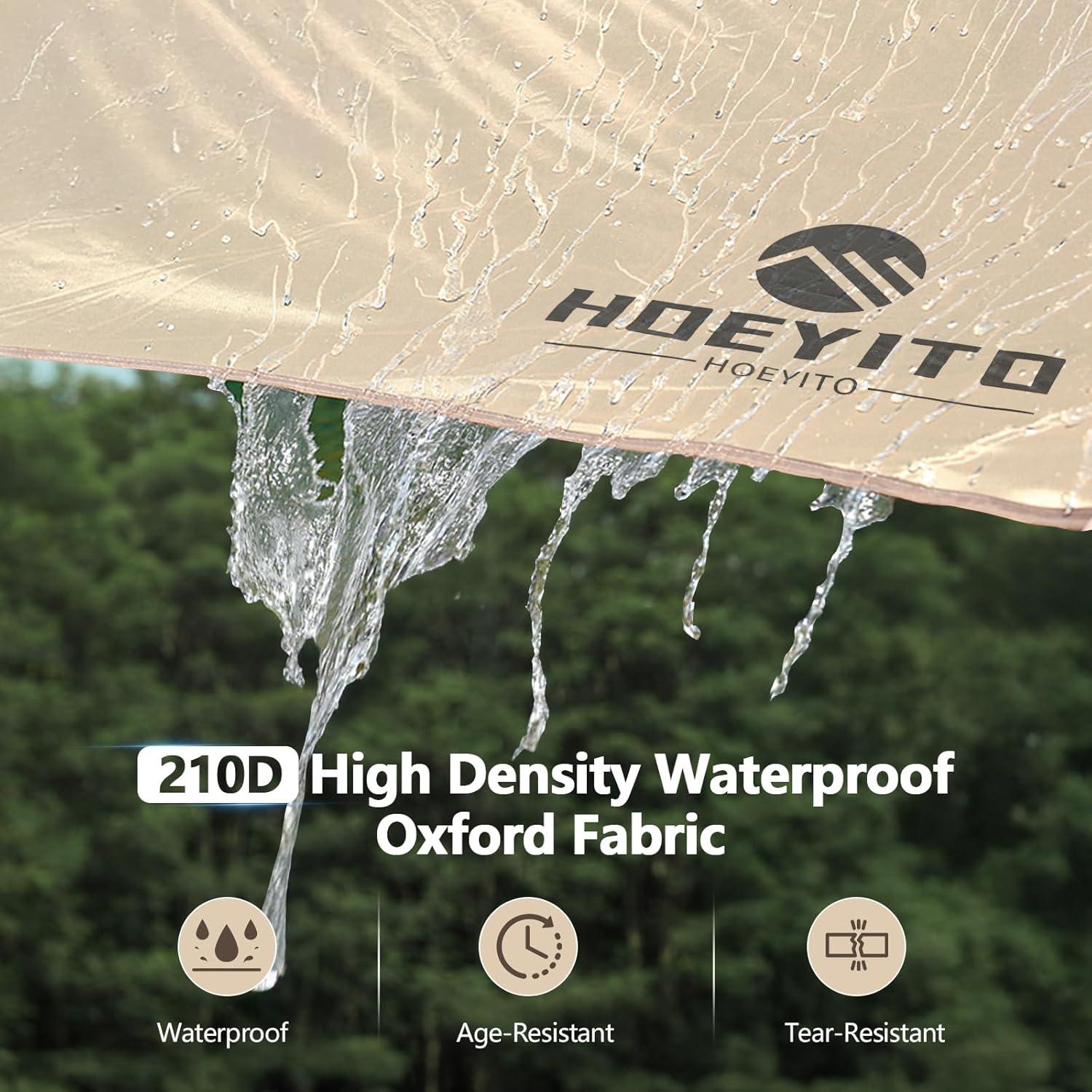 Toldo de Camping HOEYITO 4.57x3.81m Impermeable Anti-UV