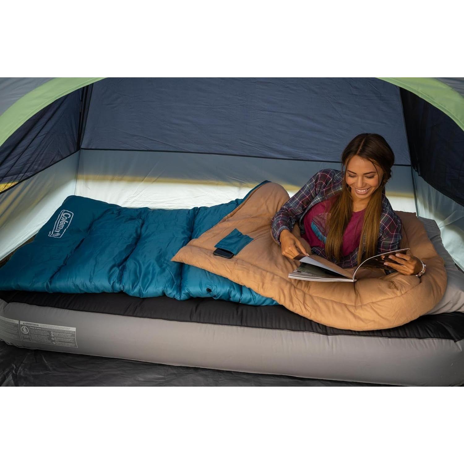 Saco de Dormir Coleman Brazos 20°F -6.7°C para Adultos