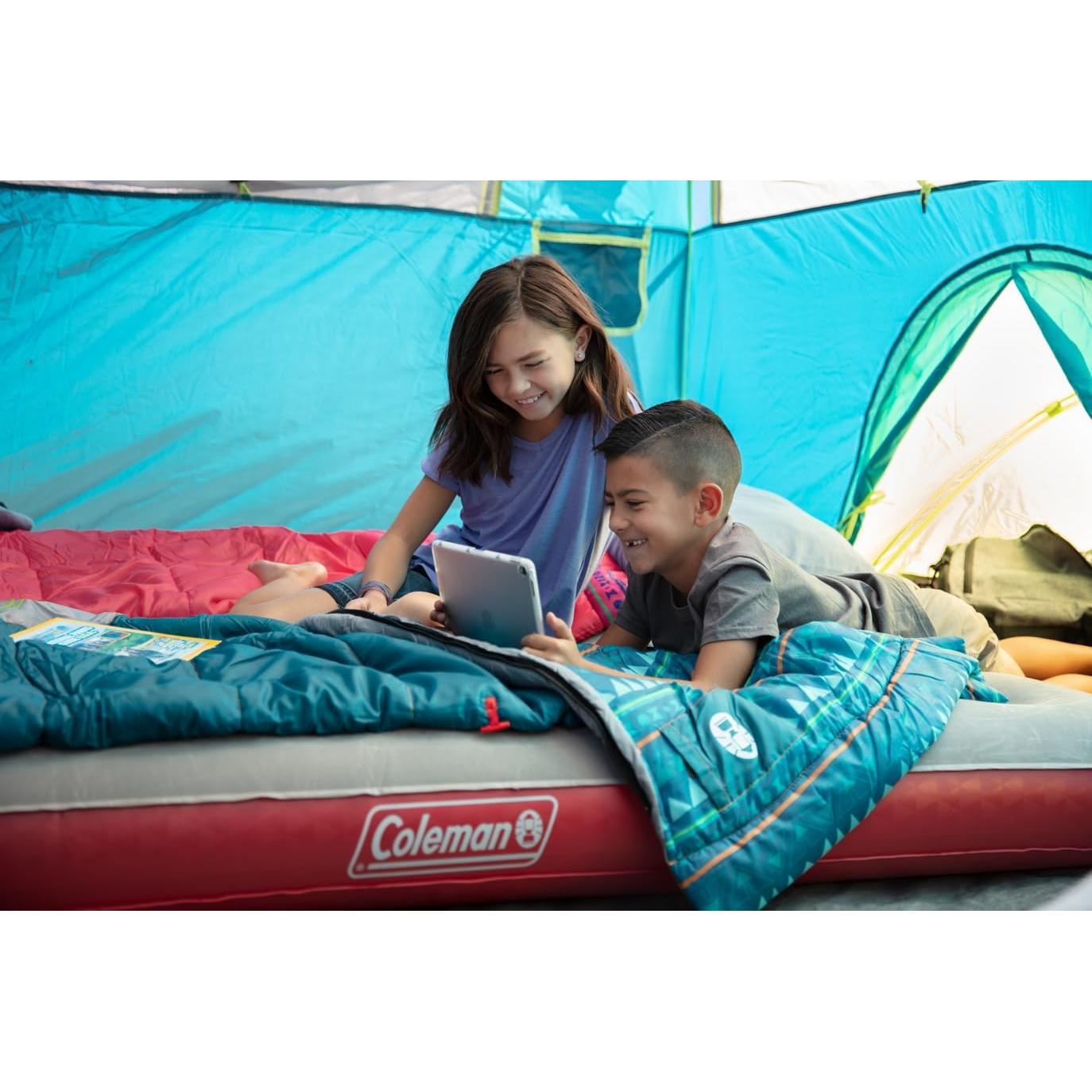 Saco de dormir para niños Coleman 50 Teal 10°C