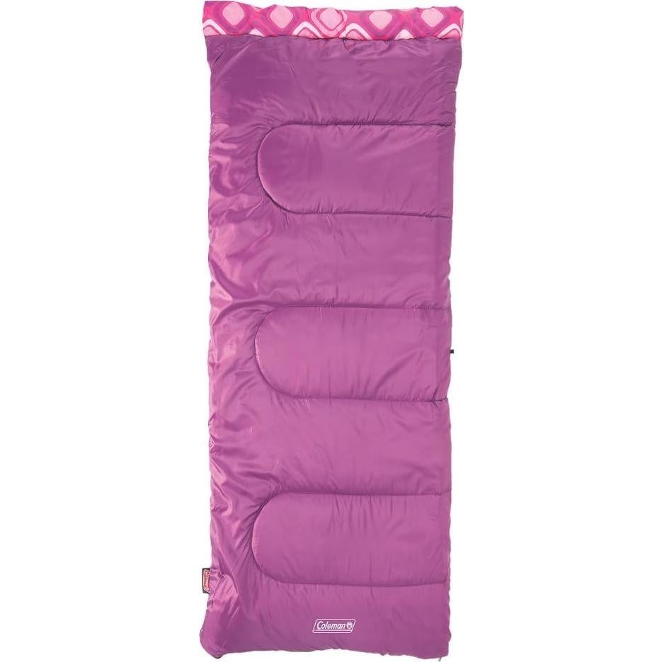 Saco de dormir Coleman Kids 7 °C Rosa para jóvenes hasta 1.65 m