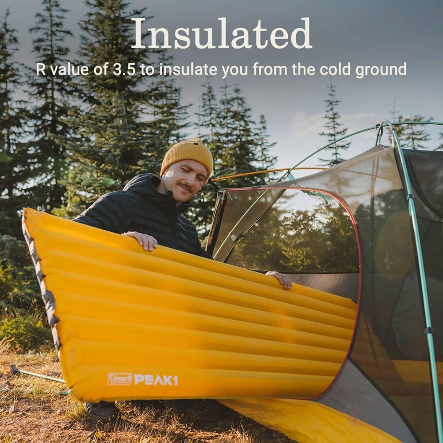 Colchón de Campamento Coleman PEAK1 Marigold 0.8 kg