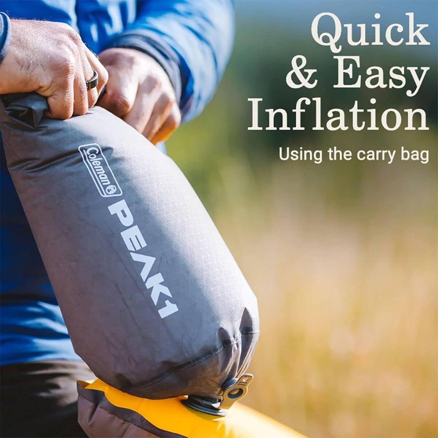 Colchón de Campamento Coleman PEAK1 Marigold 0.8 kg