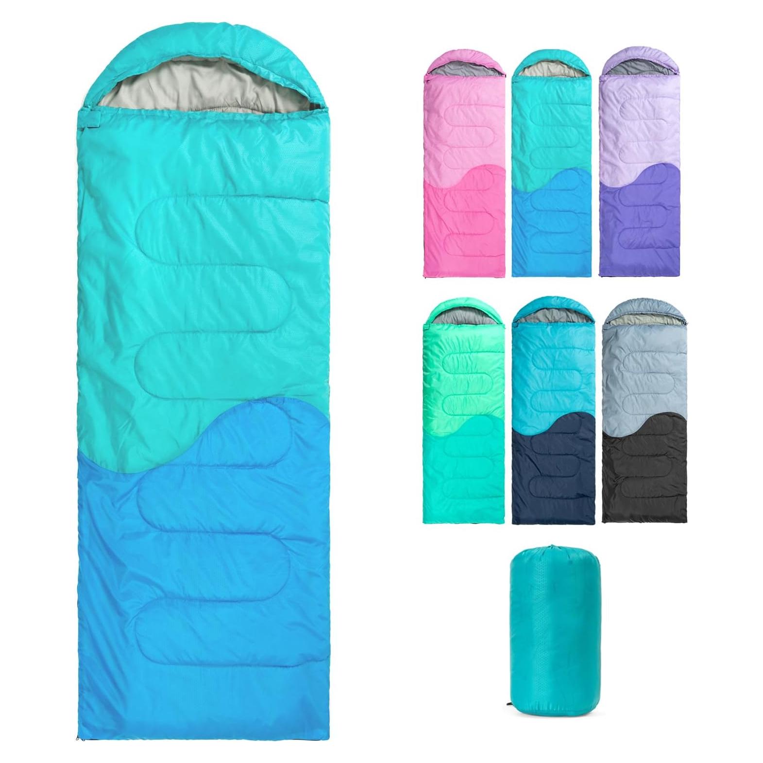 Saco de Dormir HTMEYBG 3 Estaciones 220x80 cm Azul Lago