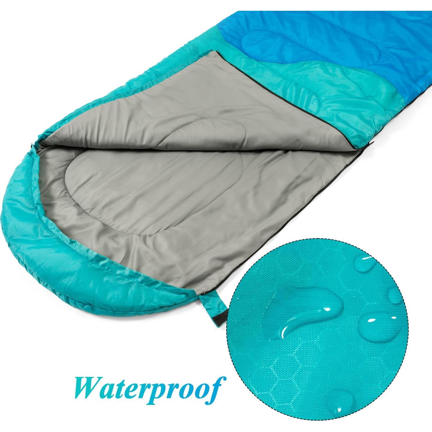 Saco de Dormir HTMEYBG 3 Estaciones 220x80 cm Azul Lago