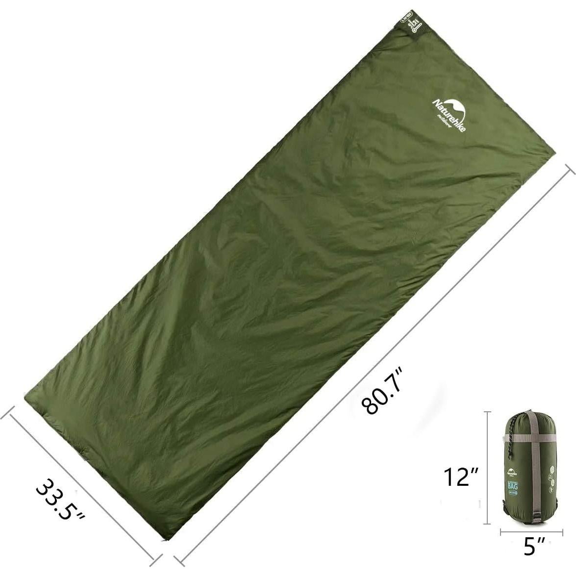 Saco de Dormir Ultraligero Naturehike Verde Marino 0.76 kg