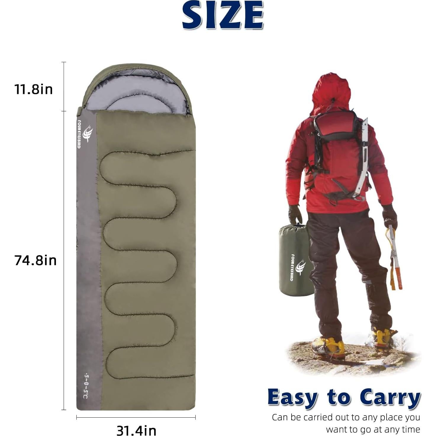 Saco de Dormir Ligero Impermeable Arctic Lemmings 3 Estaciones