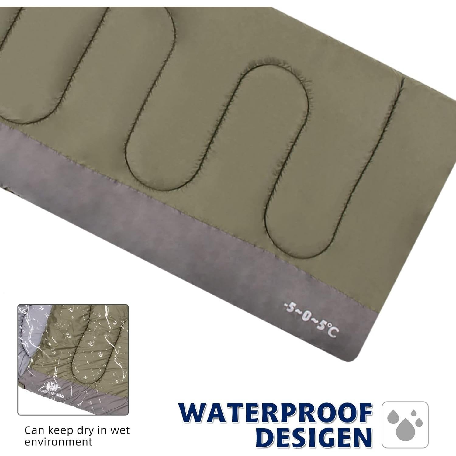 Saco de Dormir Ligero Impermeable Arctic Lemmings 3 Estaciones