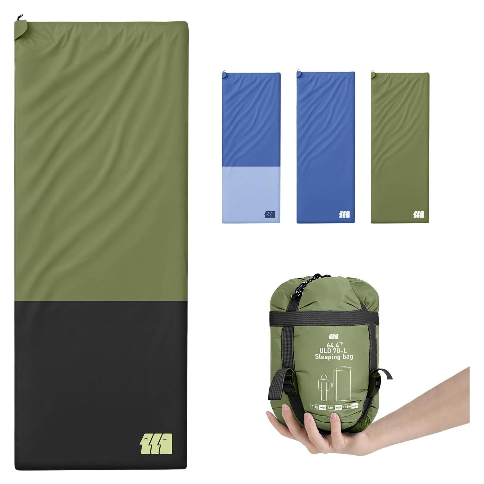 Saco de dormir ultraligero TANSTRIDER 210x84 cm 0.73 kg