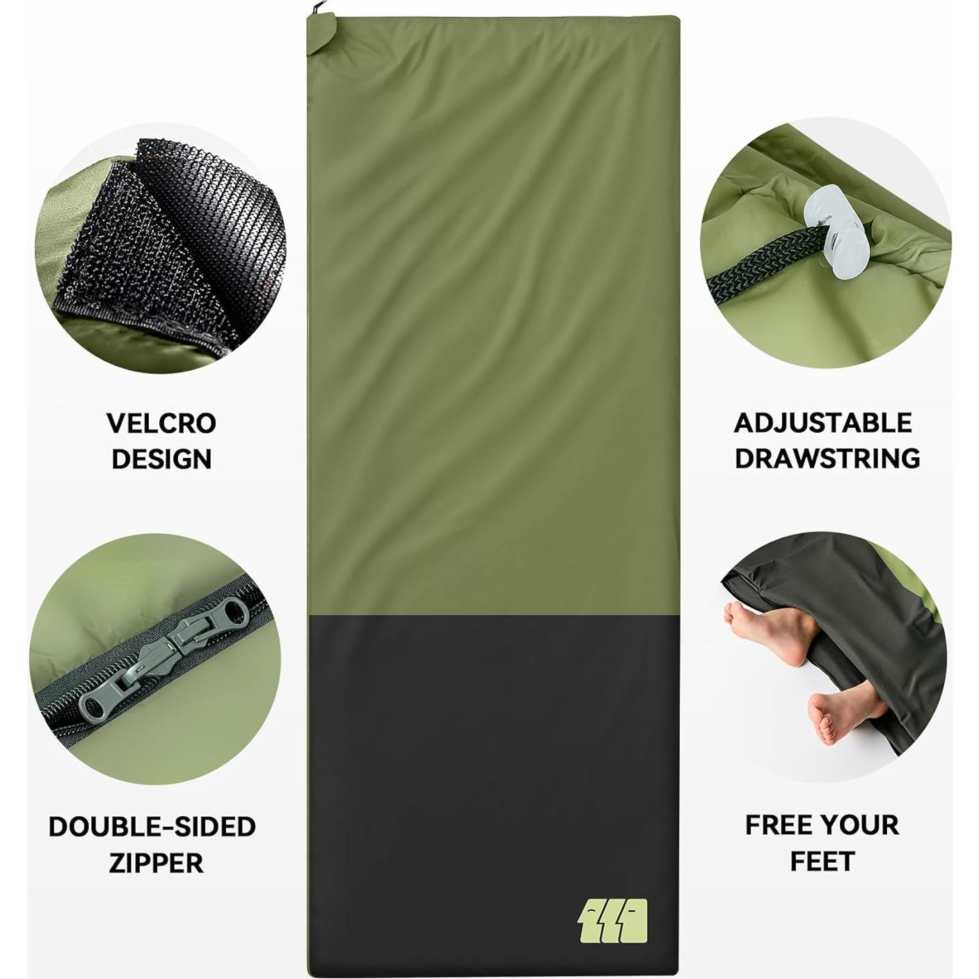 Saco de dormir ultraligero TANSTRIDER 210x84 cm 0.73 kg