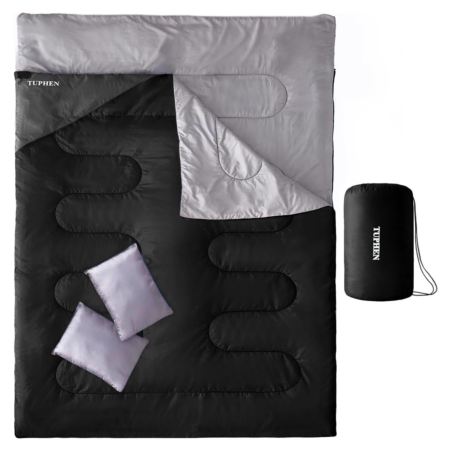 Saco de dormir doble Tuphen TP-2-SD XL 220x150 cm 3 estaciones