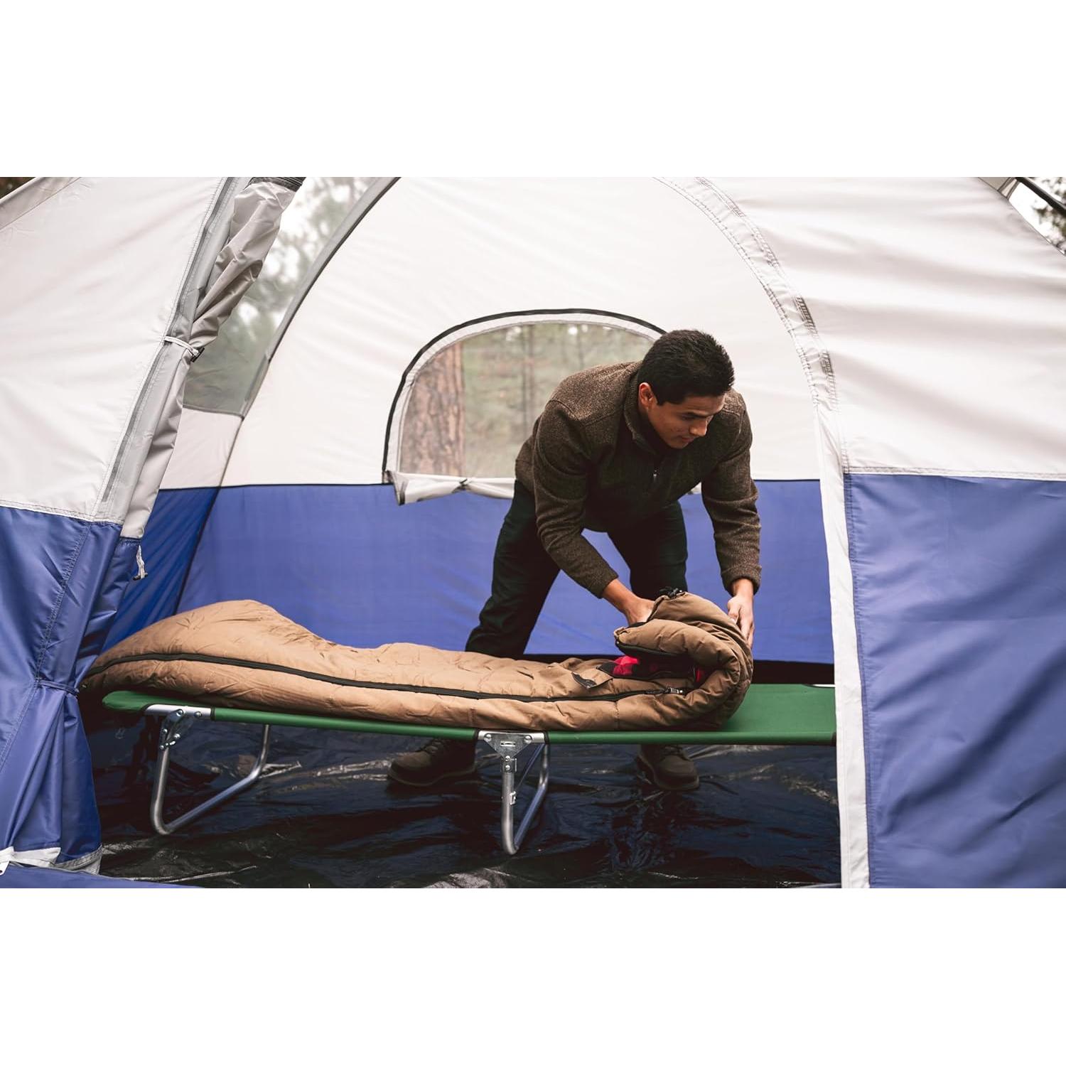 Saco de dormir Stansport Grizzly 6 lbs. -10°C Algodón