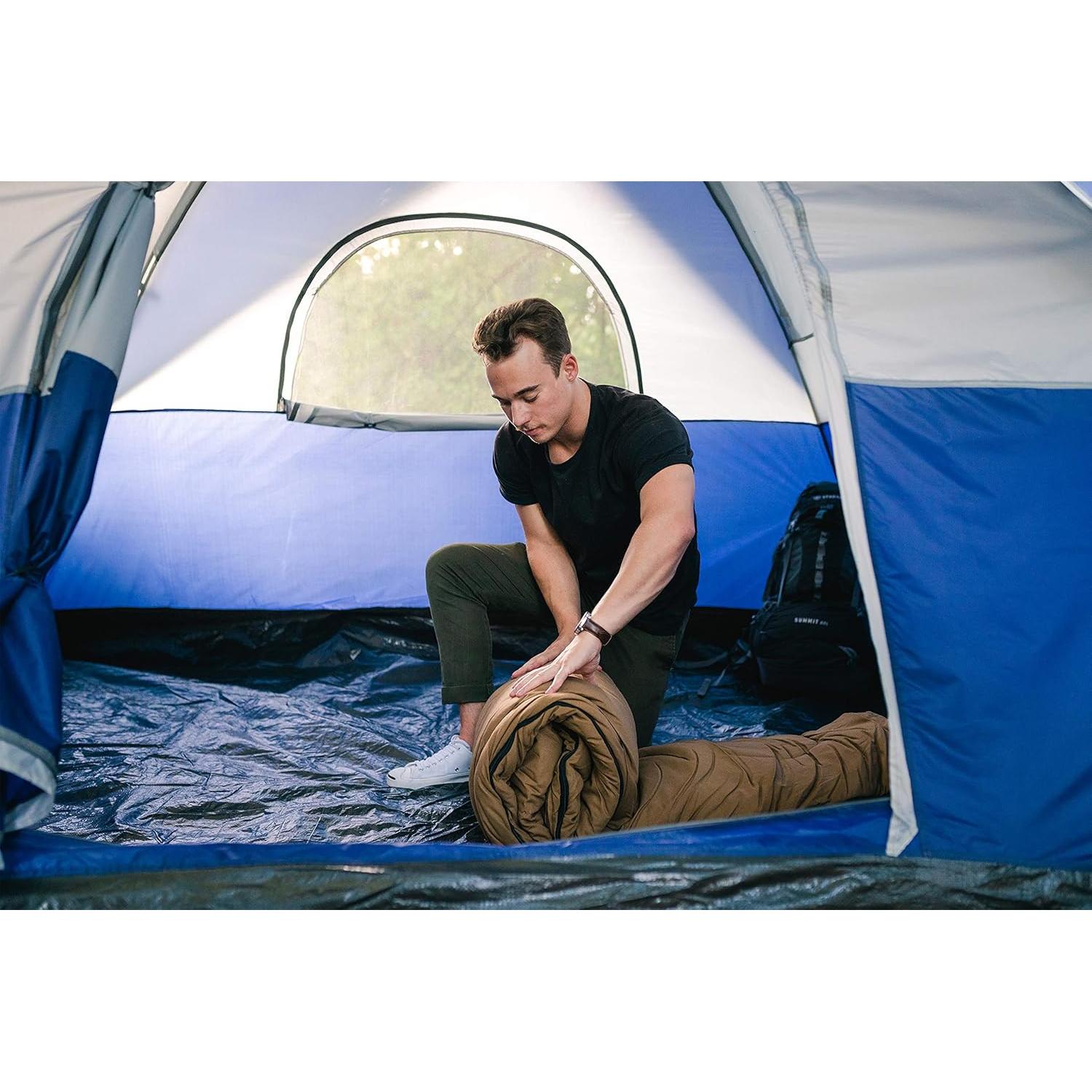 Saco de dormir Stansport Grizzly 6 lbs. -10°C Algodón