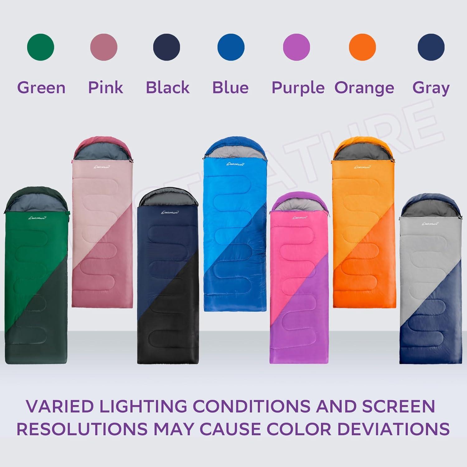 Saco de dormir Clostnature ligero para camping 2.21m x 0.81m