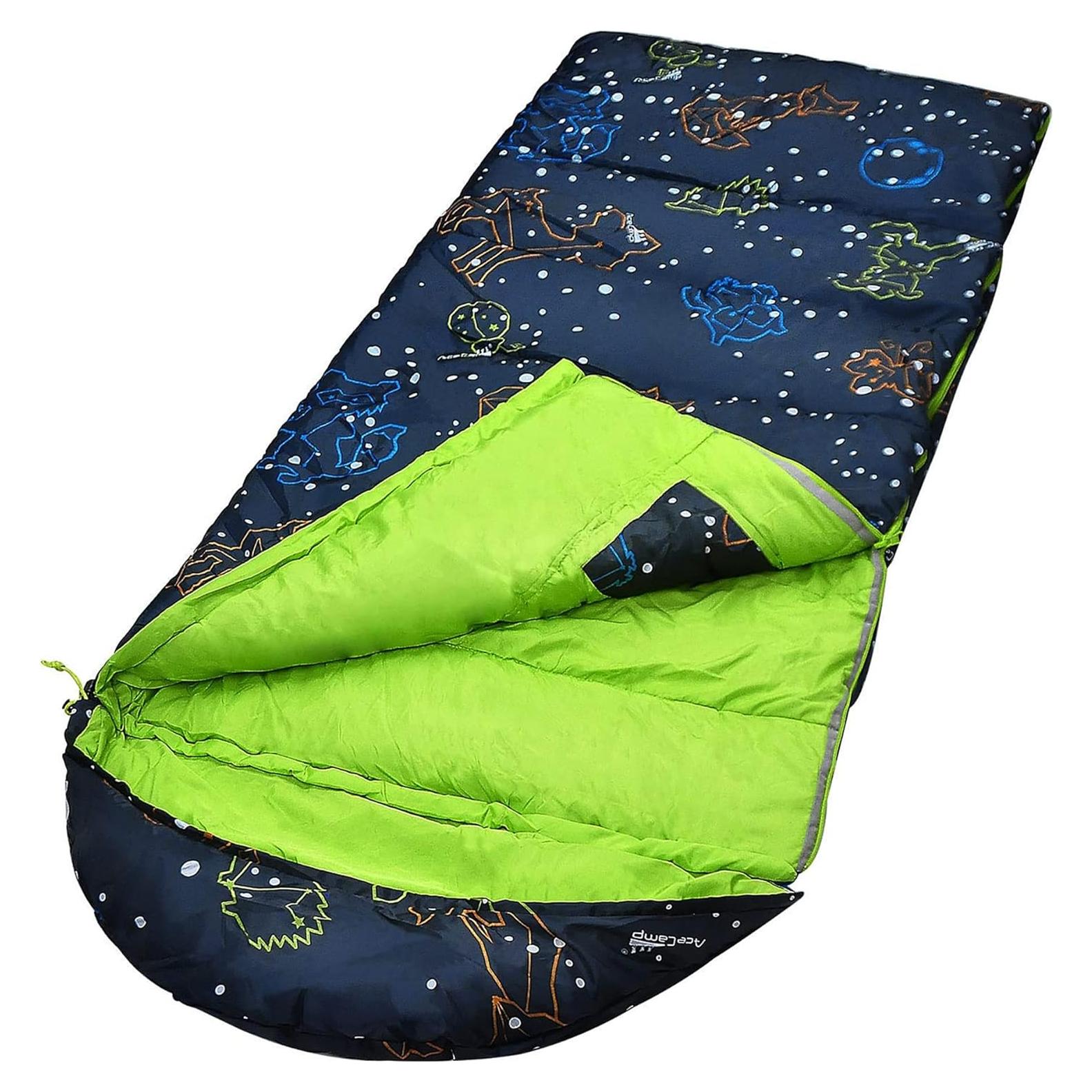 Saco de dormir AceCamp para niños - Brilla en la oscuridad