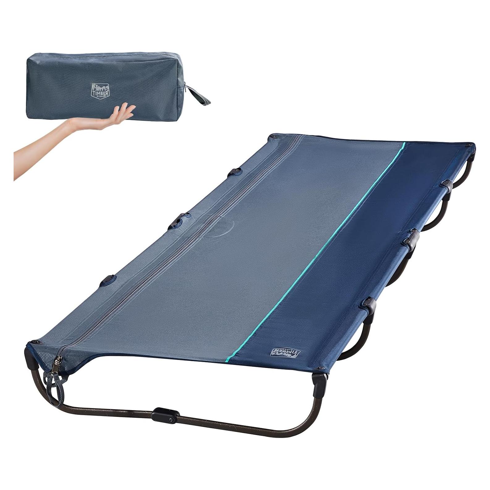 Cama de Camping Plegable Timber Ridge 190x66cm Azul