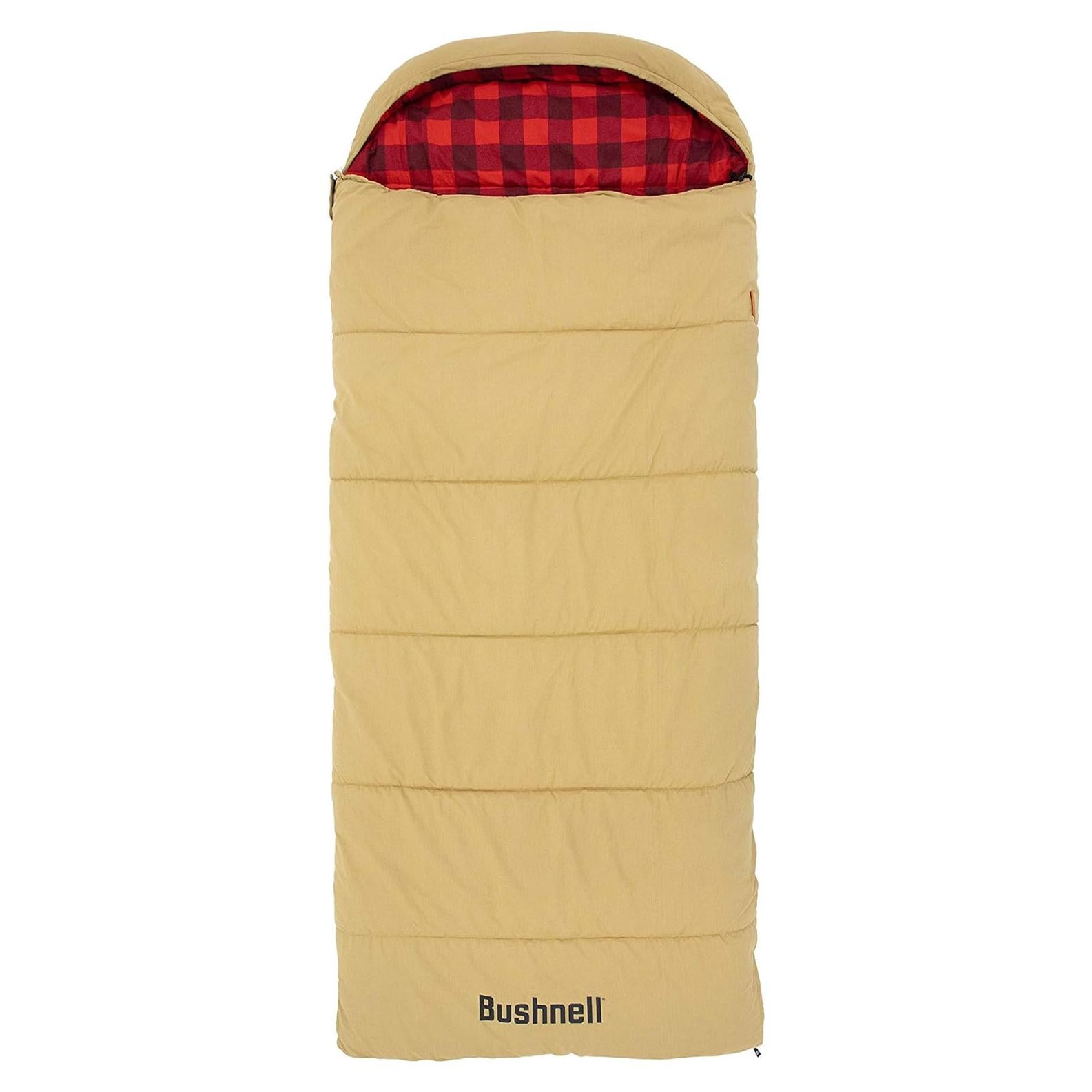 Saco de Dormir Extra Grande Bushnell con Capucha 20 Grados