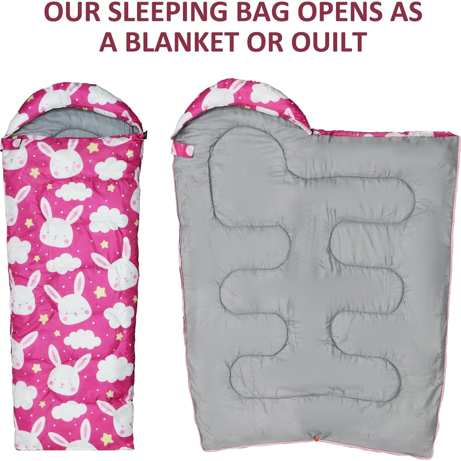 Saco de dormir para niños Tuphen 3 estaciones Rosa 155x60cm