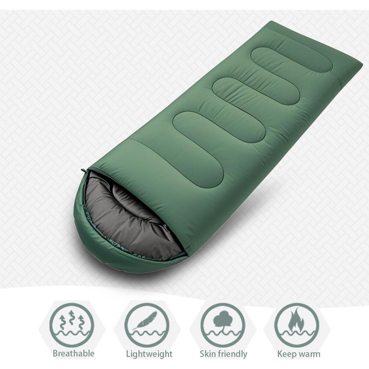 Saco de dormir Wind Tour 3 estaciones impermeable 215x80 cm