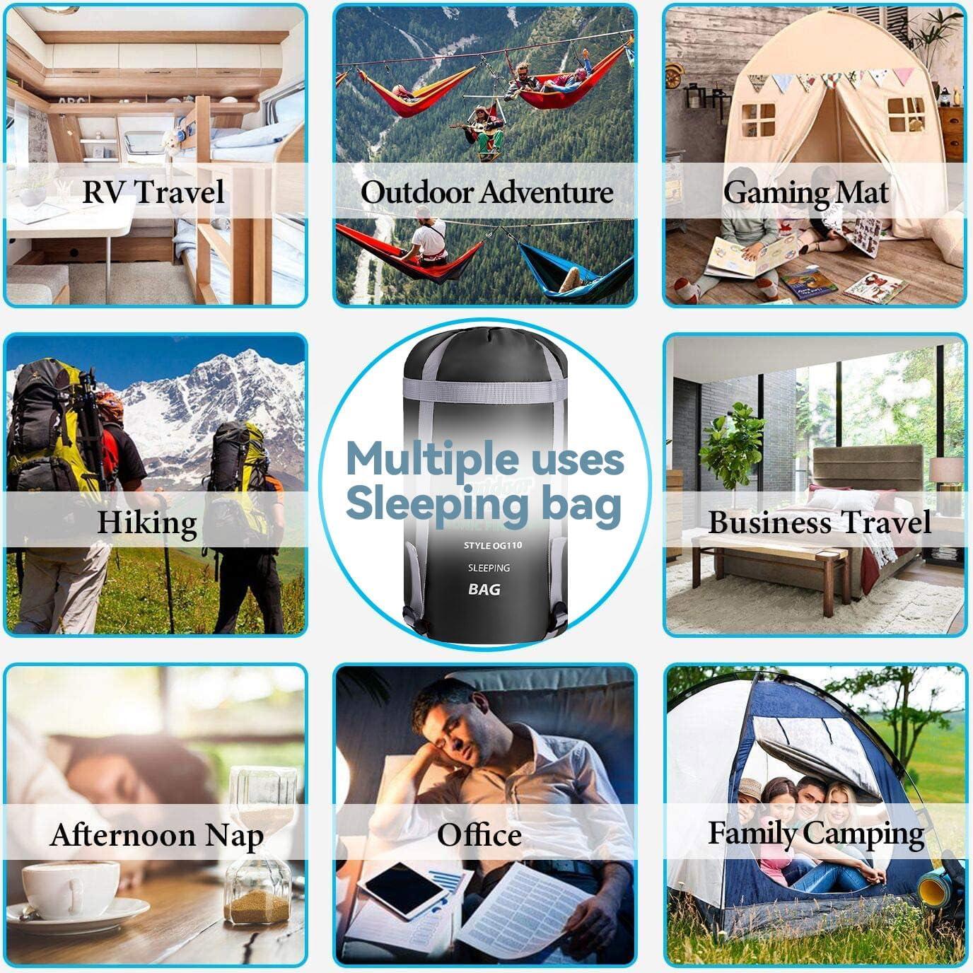 Saco de Dormir Outdoor On-Green 4 Estaciones 208x81cm Verde