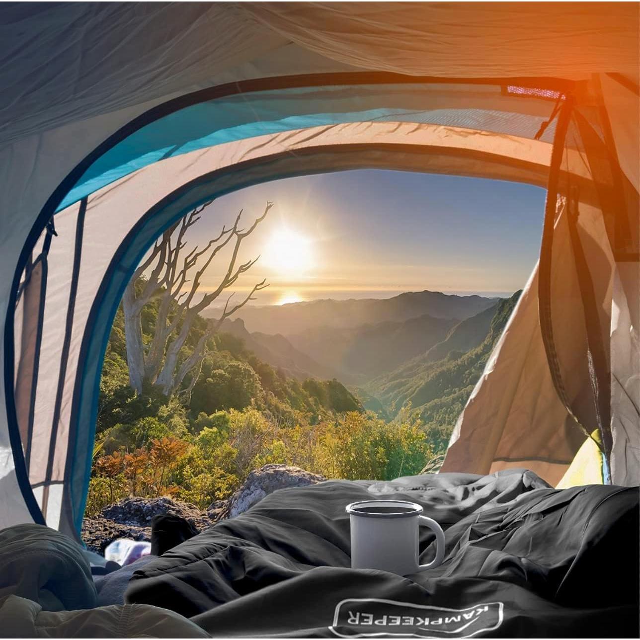 Saco de dormir KAMPKEEPER 3-4 temporadas impermeable 1.59kg