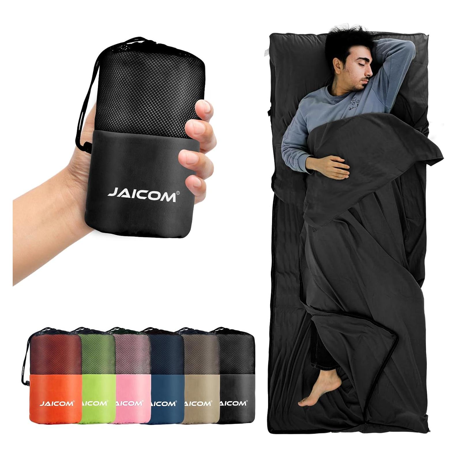 Forro de Saco de Dormir JAICOM Ultraligero 220x90cm Negro