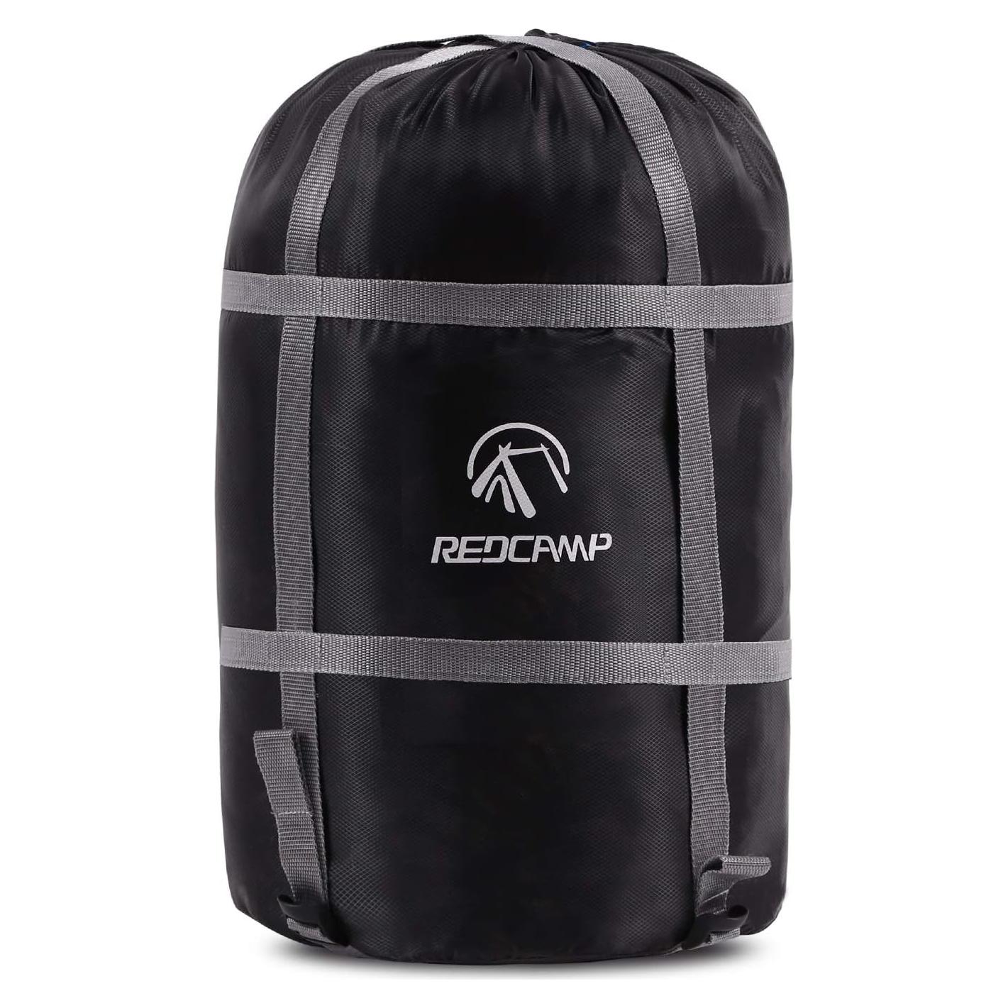 Saco de Dormir REDCAMP XXL Negro 63L para Camping y Mochileo