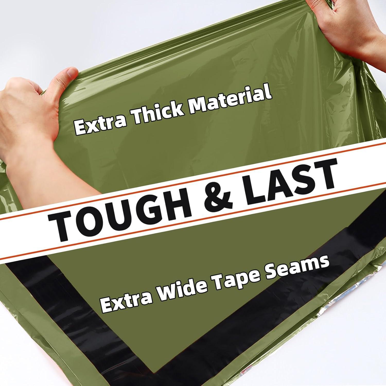 Bolsa de Dormir de Emergencia Frelaxy 2 Pack Verde Militar