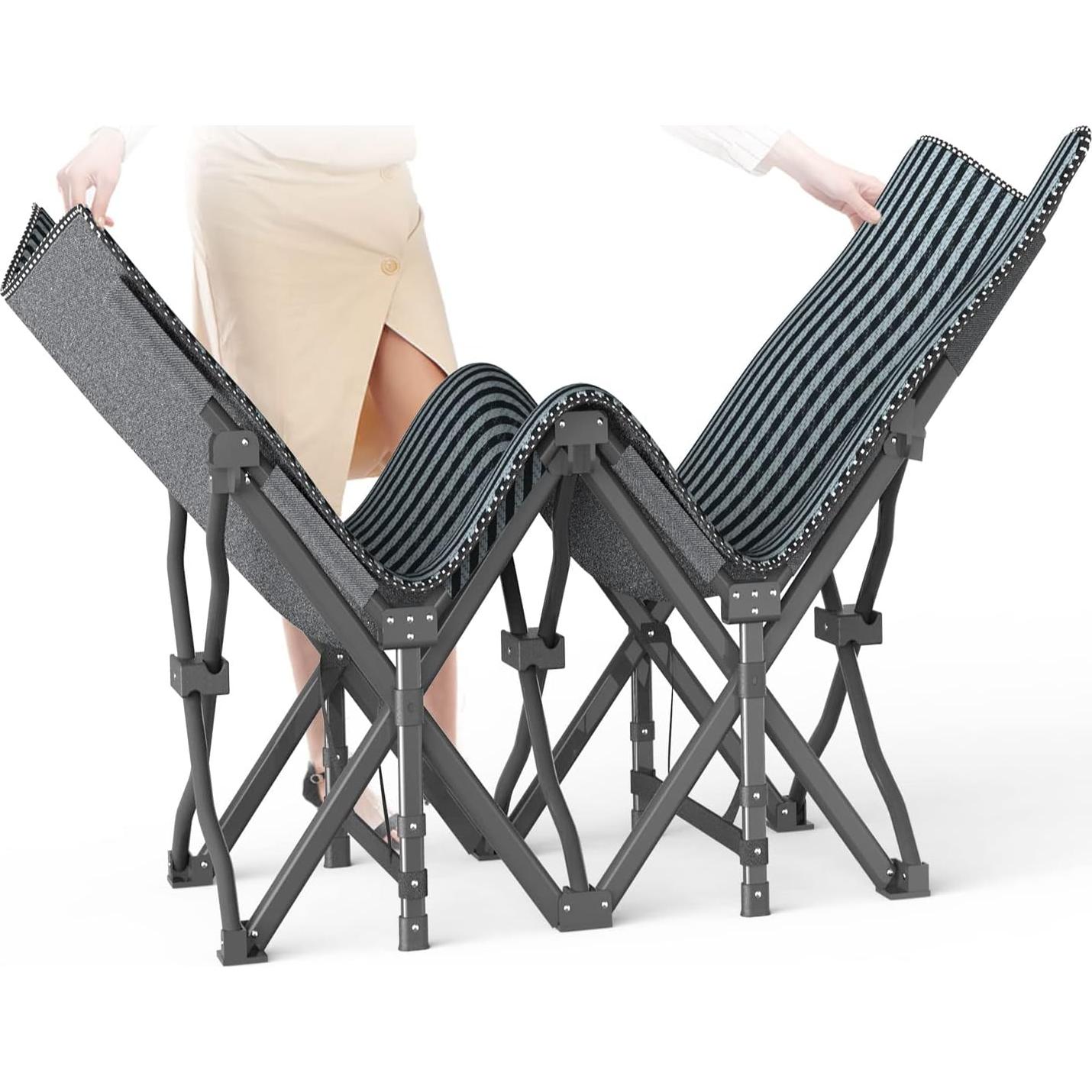 Cama de Camping Plegable ATORPOK con Cojín Desmontable 204 kg